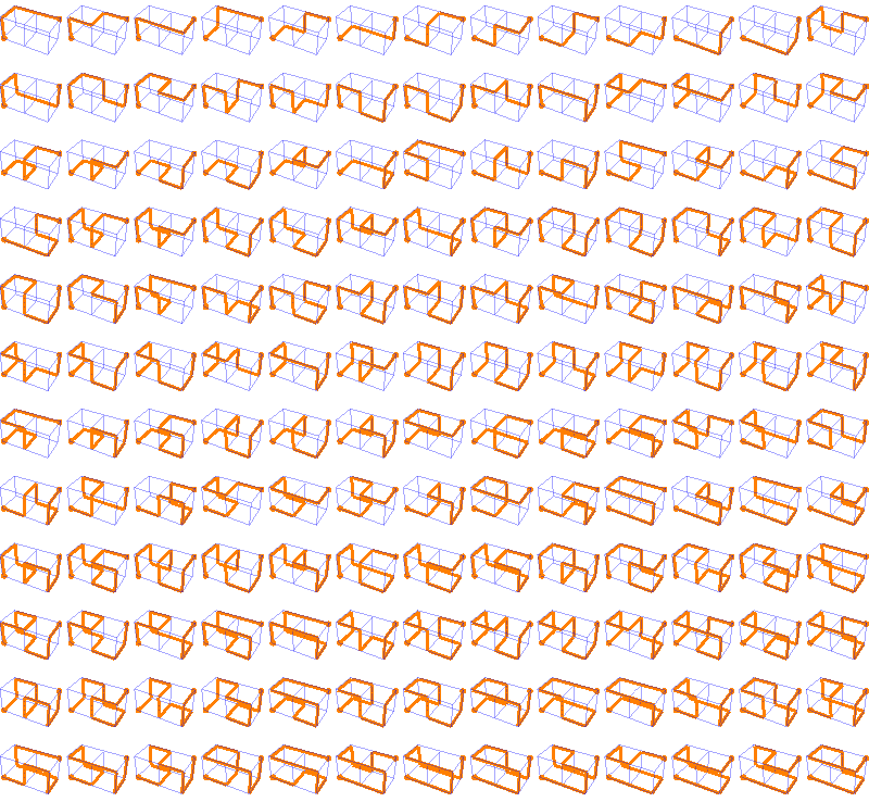 156 paths, 2 x 1 x 1 lattice