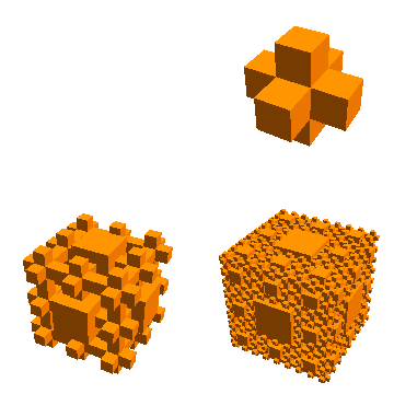 Menger sponge complement graphics
