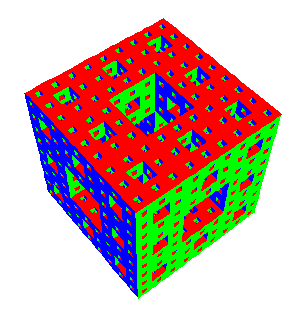 Menger sponge graphic